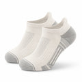 Chaussettes basses 39-42 en maille blanc/gris respirantes pour sport