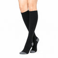 Chaussettes hautes 35-38 en maille textile noire pour sport