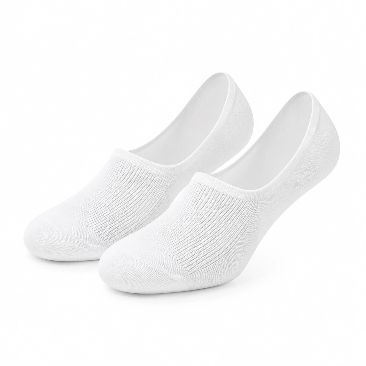 Chaussettes invisibles 35-38 en maille textile blanche respirantes